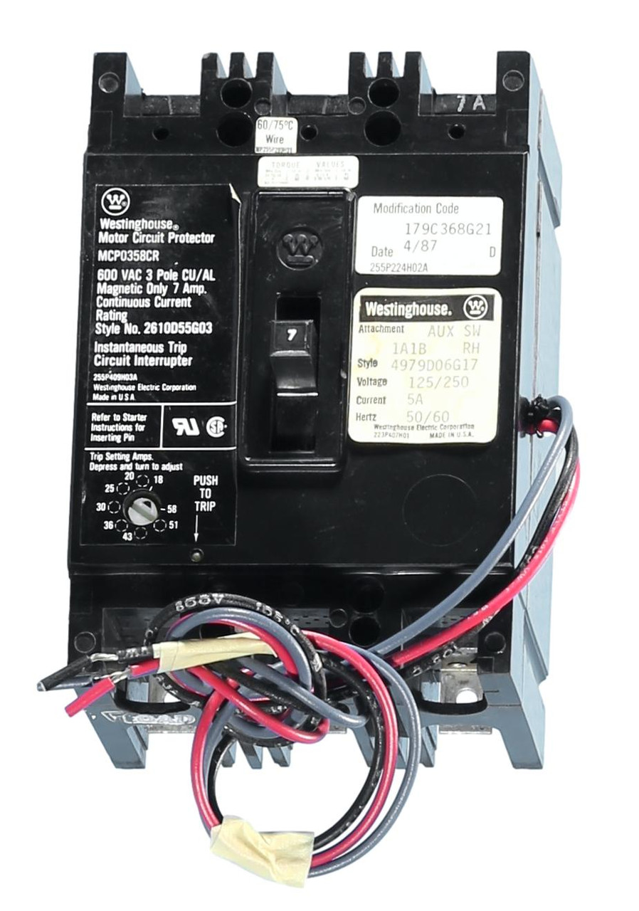 MCP0358R 7A MCP by Westinghouse