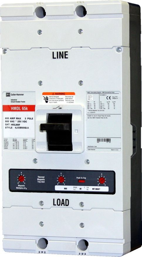 MDL3600 Cutler-Hammer, 50k Thermal Magnetic Molded Case Circuit