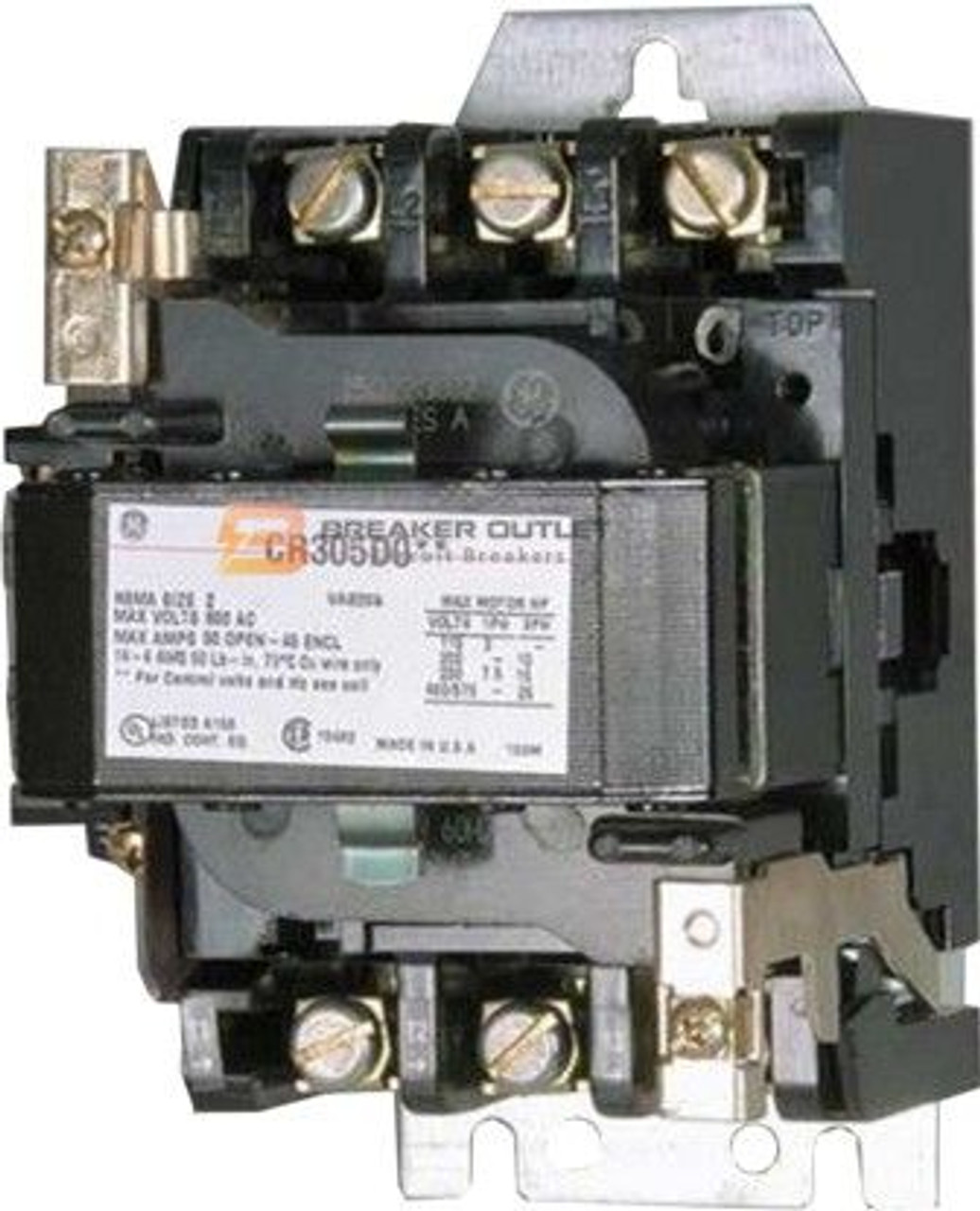 CR305A002 Size-00 General Electric Open Magnetic Contactor