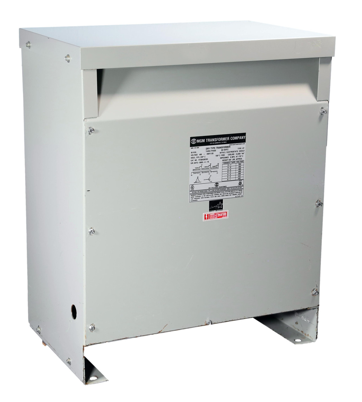 HT30A3B2SH
MGM XFMR 3 Phase
30kVA