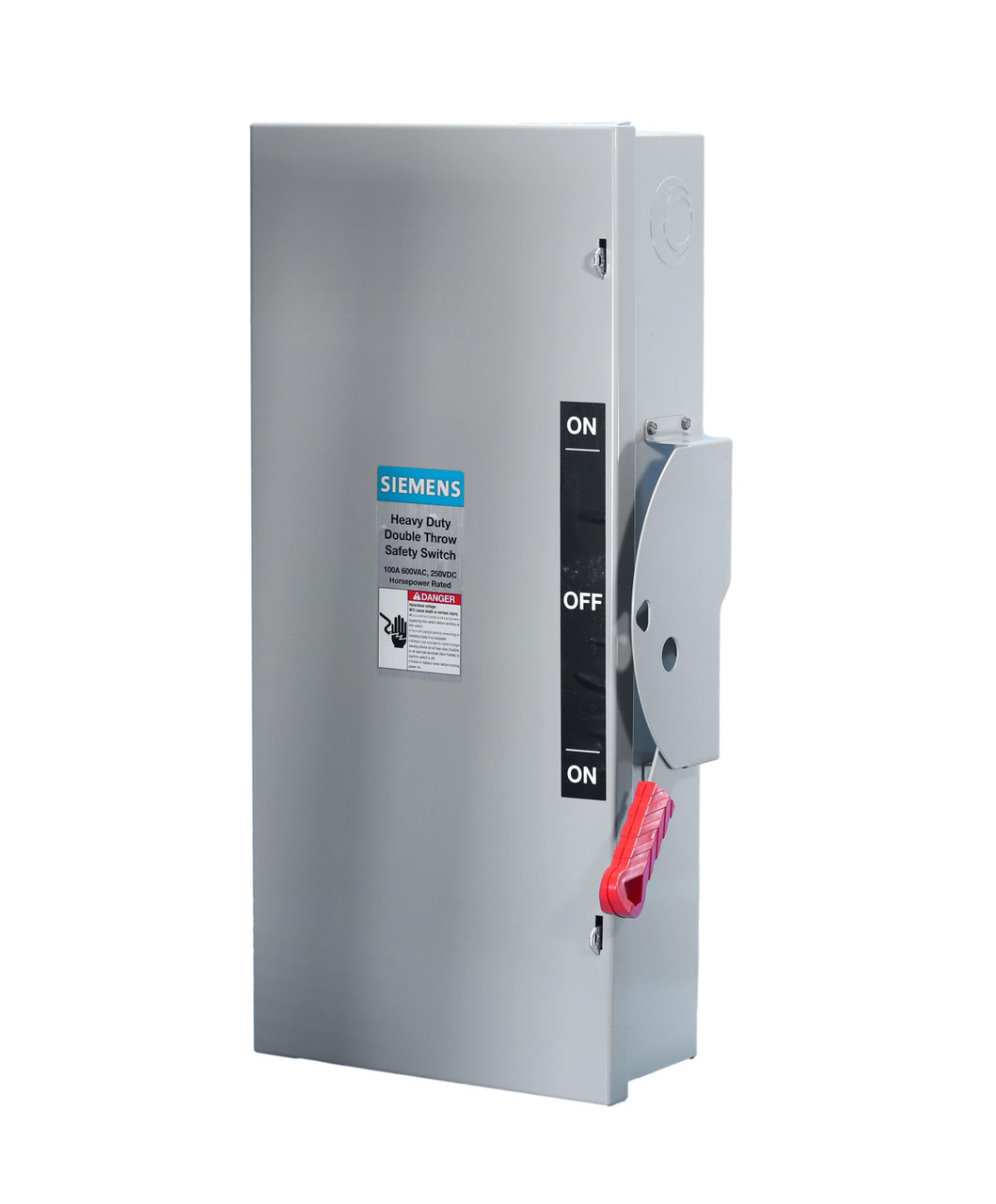 New DTNF363 Double Throw Non-Fusible Safety Switch 100A 600V by