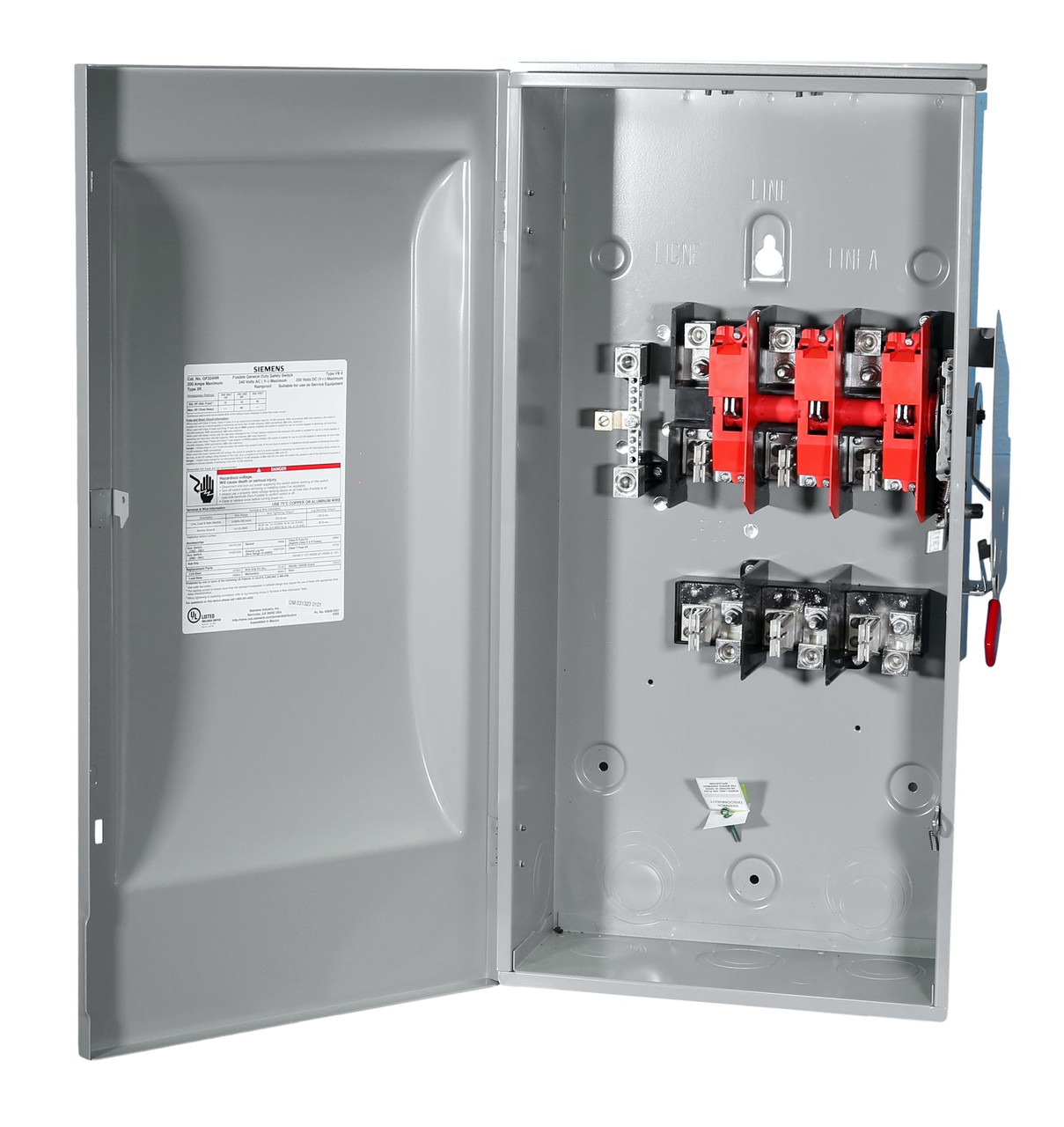 GF324NR Outdoor Fusible Safety Switch 200A