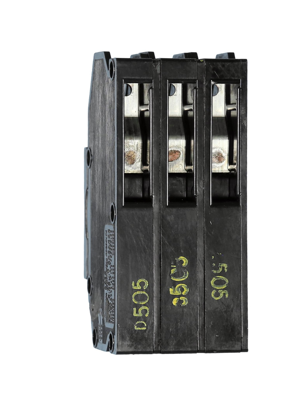 Zinsco  Bolt-on Installation type
Underside view