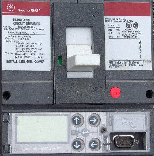 SGLC3606L4XX Spectra RMS 65k Circuit Breaker with LSIGT by General