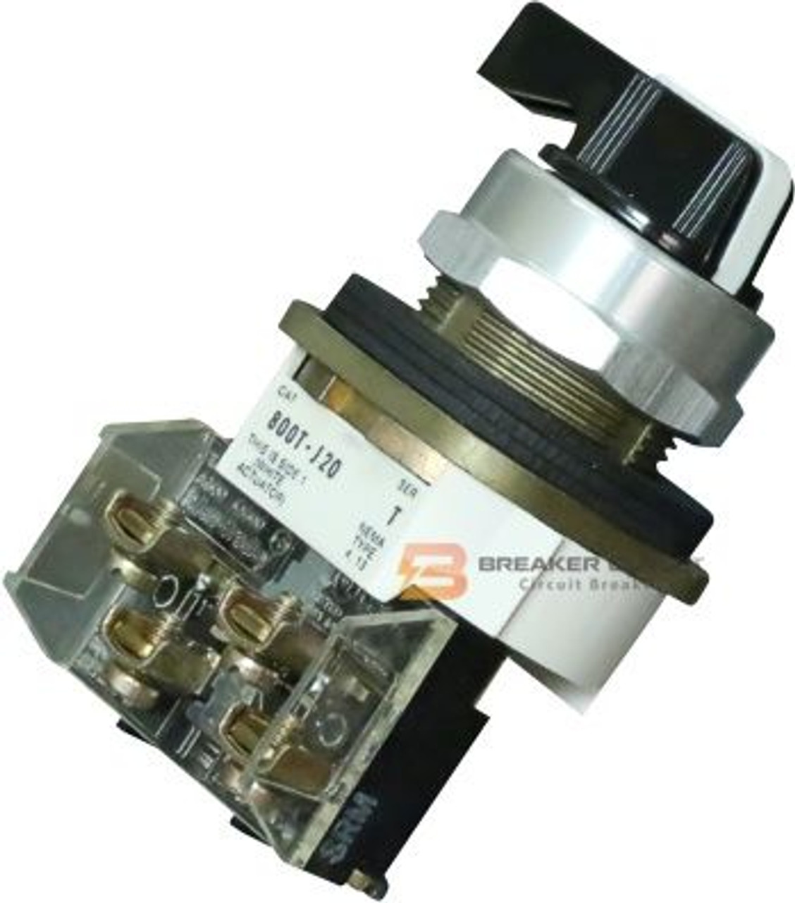 Allen-Bradly 3-Position Selector Switch with Spring Return