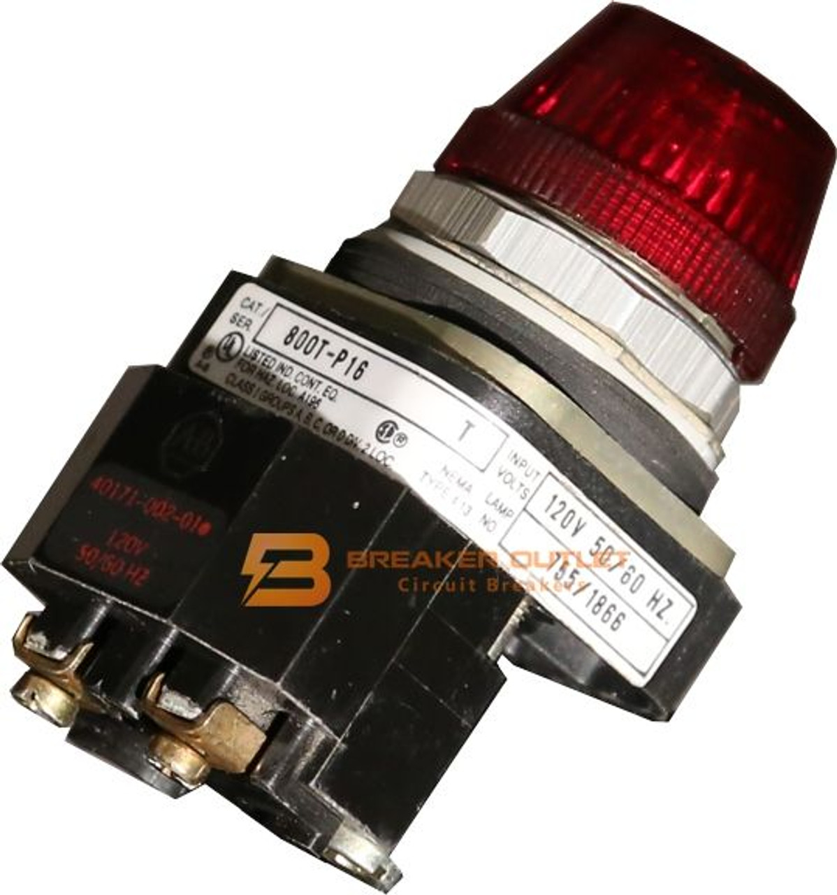 800T-P16R 30mm Allen-Bradley indicating Light. Size 30.5mm, Metal