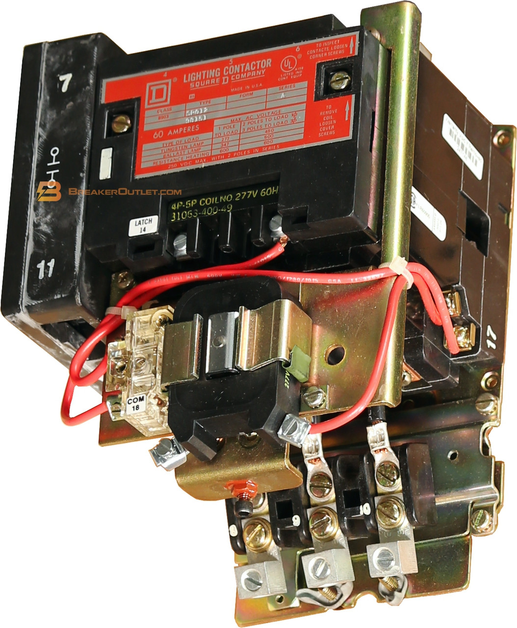 8903SPO12V02
Mechanically Held lighting contactor