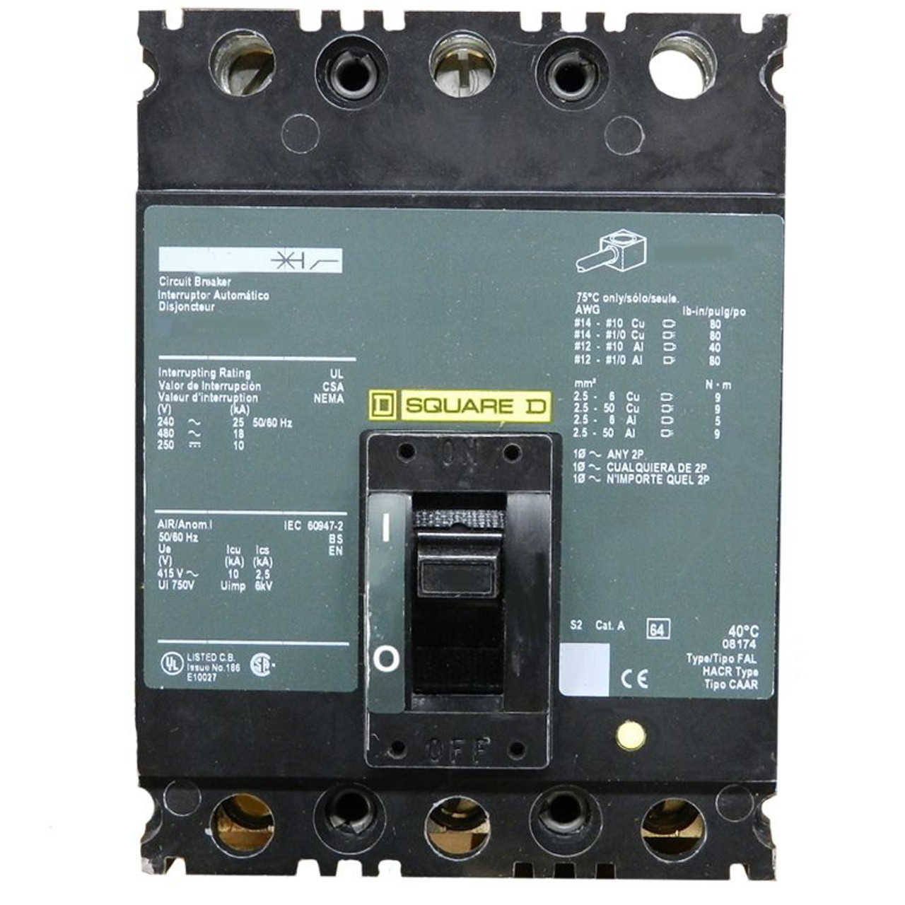 FHL36030 Square D Circuit Breaker