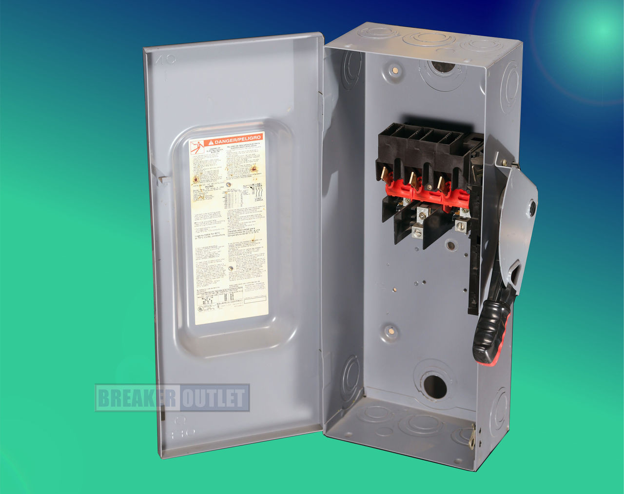 HU363 Square D 100A 600V Non Fusible Safety Switch