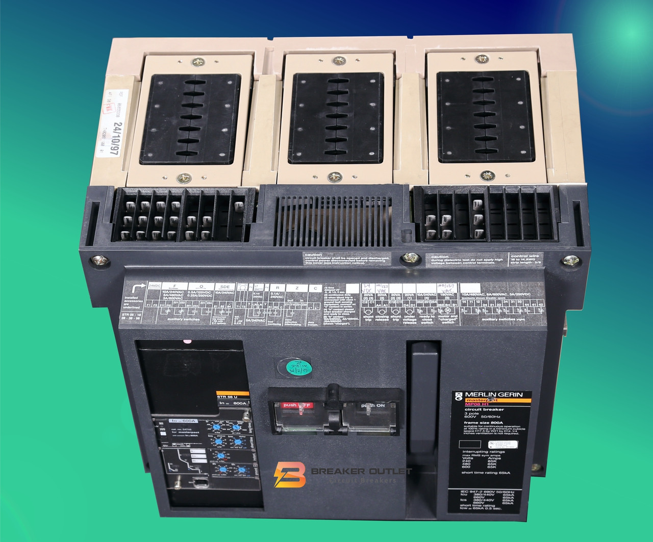 Merlin Gerin 800 Amp Insulated Case Circuit Breaker MP08H1