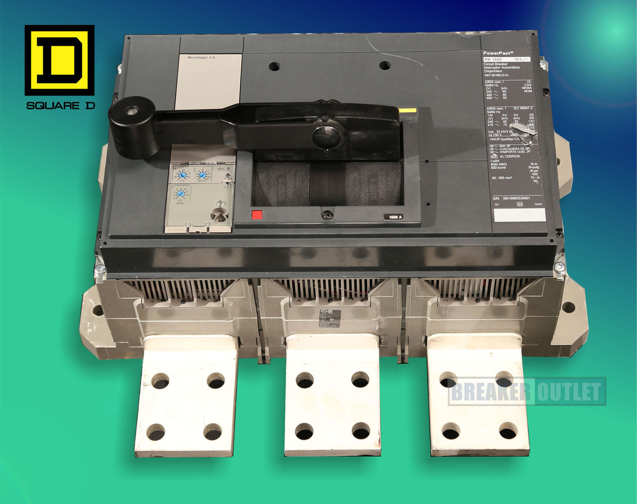 【修理済】Power Break II & Deep Impact Pro（R） GE PowerBreak II SSD16B216 Circuit Breaker ~ 800 Amp — North