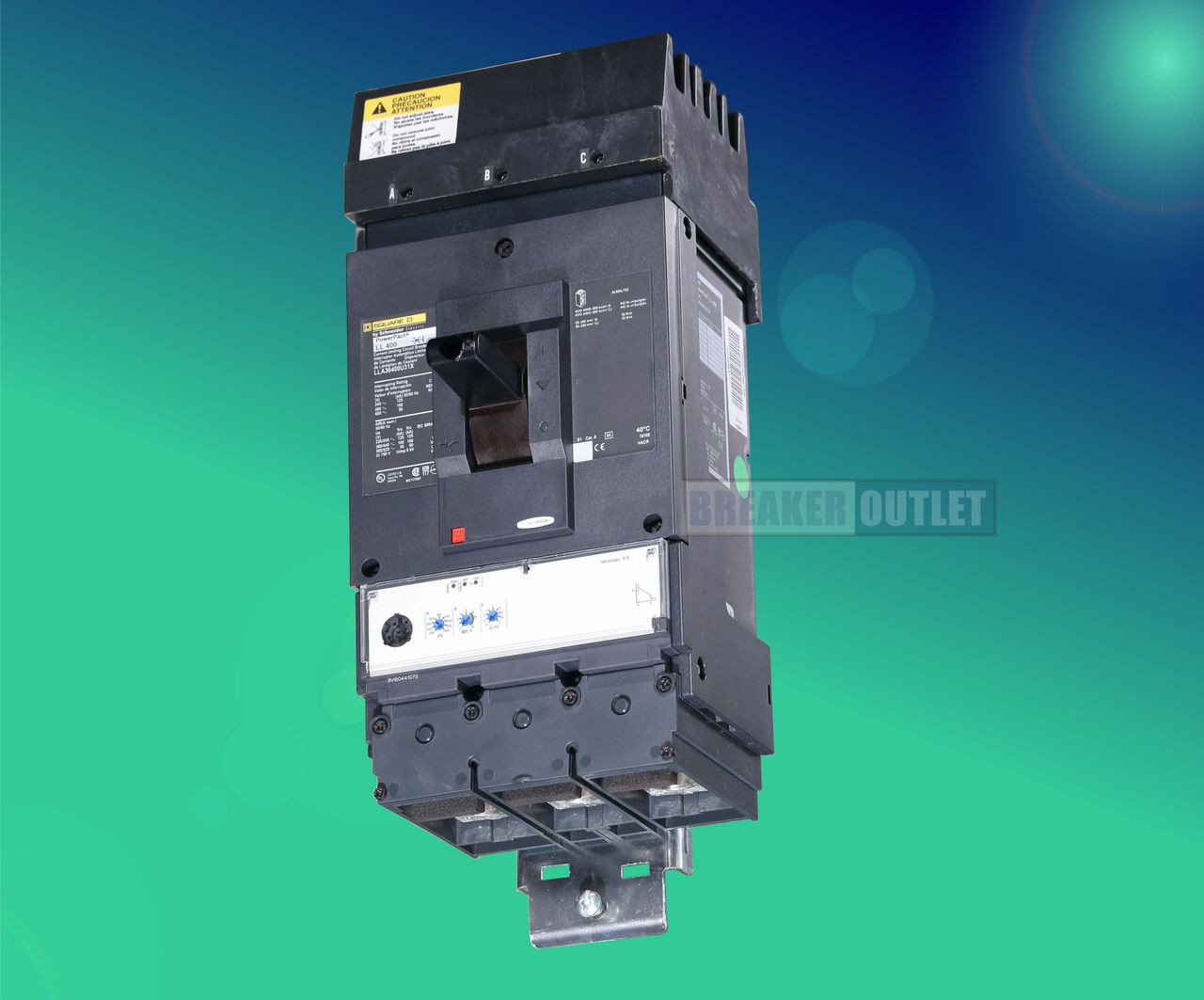 New LLA36400U31X PowerPact Circuit Breaker w/I-LINE Mount
