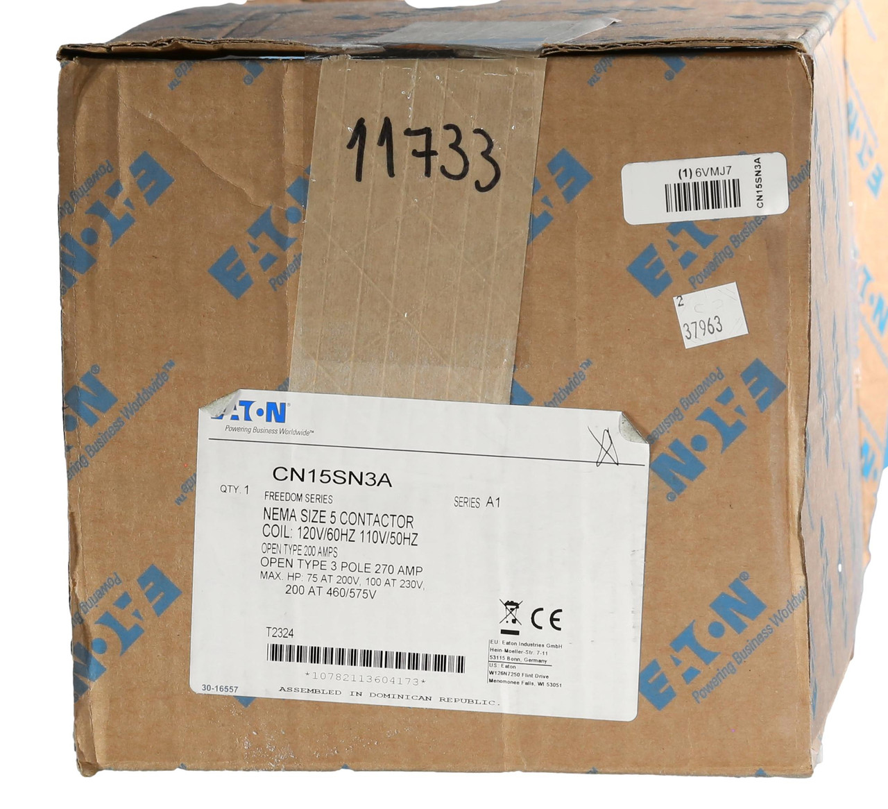 CN15SN3A
New Size 5 Contactor