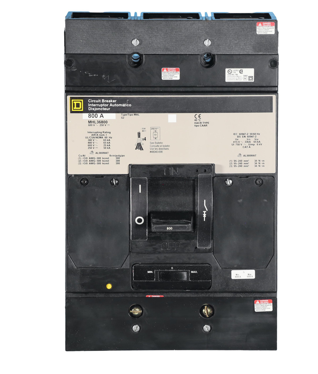 MHL36600
600 Amp Breaker