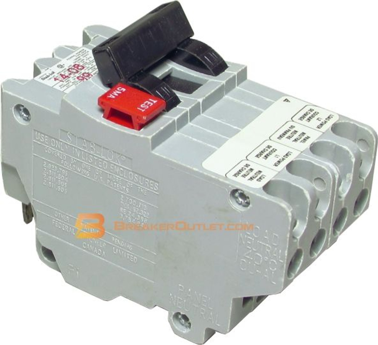 NAGF215 StabLok 2 Pole Ground Fault Circuit Breaker NAGF215 StabLok 2 Pole Ground Fault Circuit Breaker