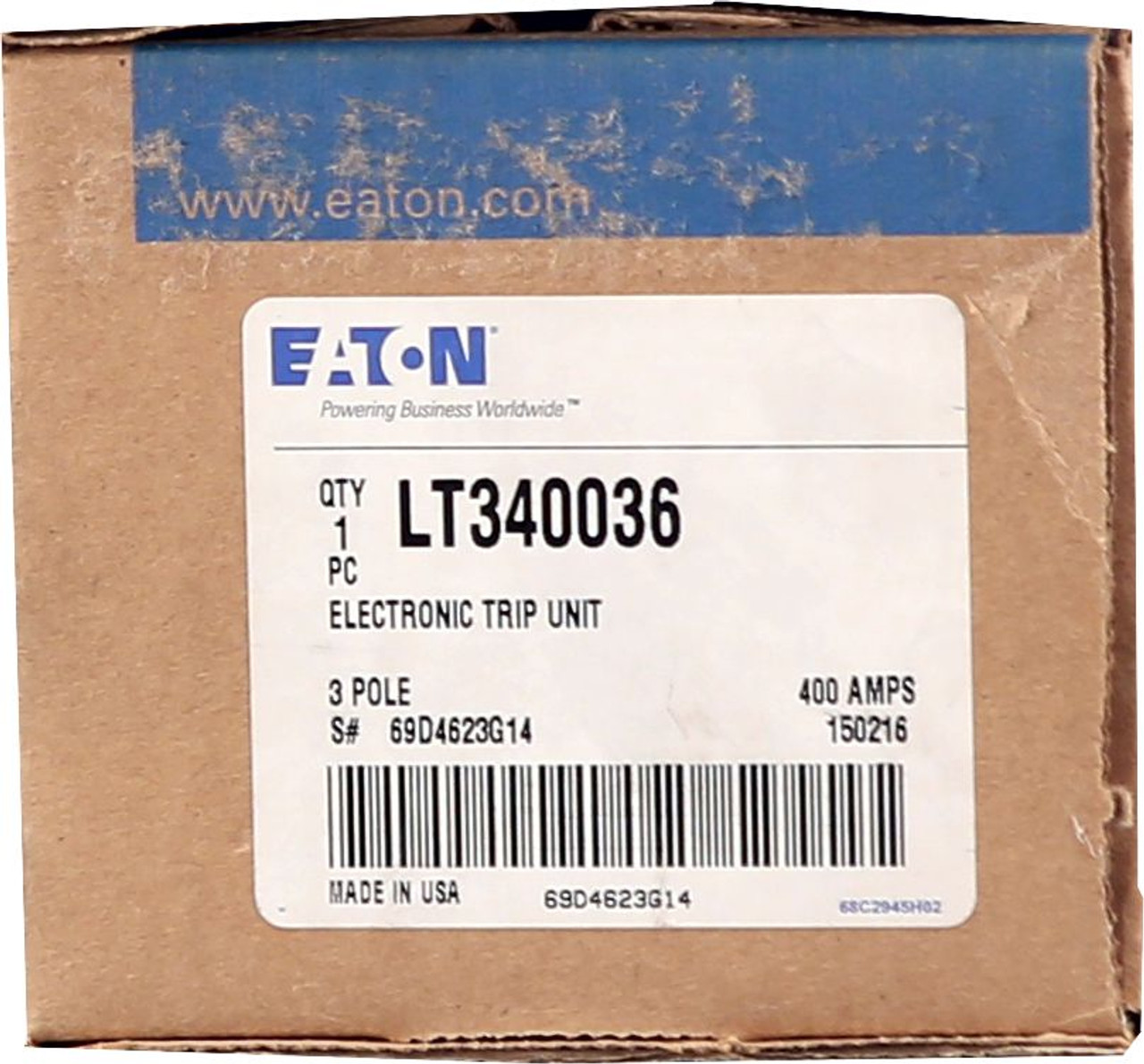 LT340036 Eaton 310 LSIG Electronic Trip Unit 400A - Breaker