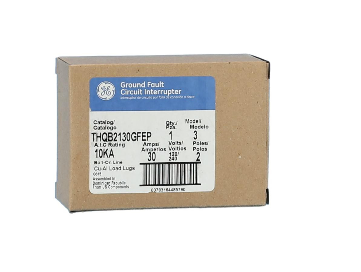 THQB2130GFEP Ground Fault Equipment Protection - Breaker Outlet