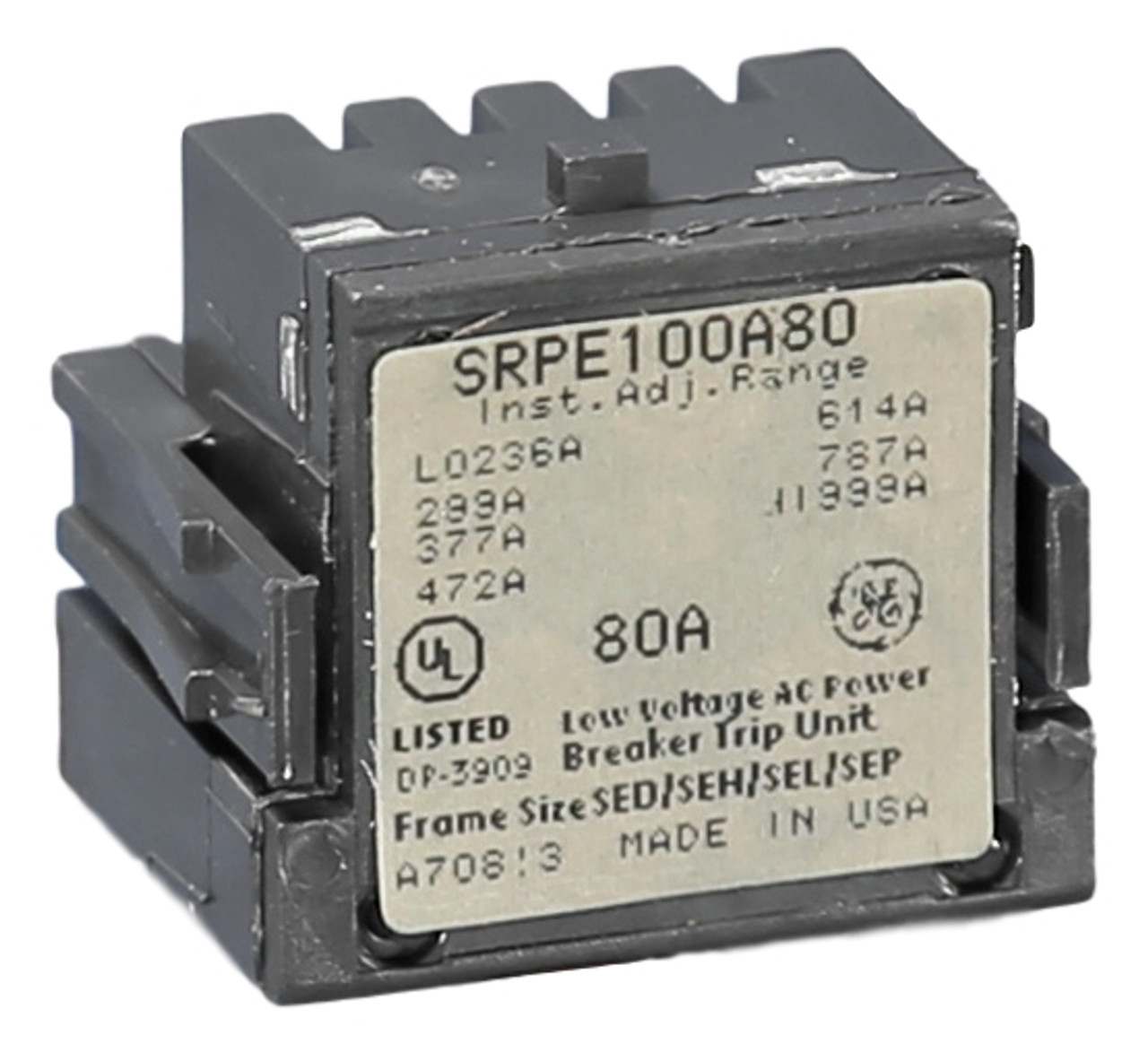 New Spectra Rating Plug, 80 Amp, SRPE100A80