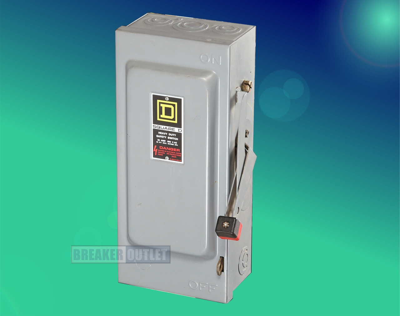 New H361RB Outdoor 30A Fusible Safety Switch