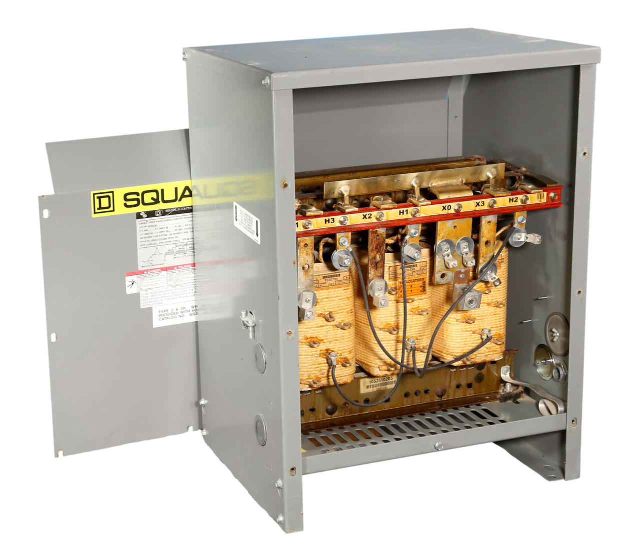 30 kVA Square D 3 Phase Power Transformer #EE30T3H - Breaker Outlet