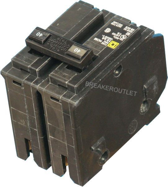 HOM250 Square D Homeline 50A 2-Pole 240V Circuit Breaker | Plug-On