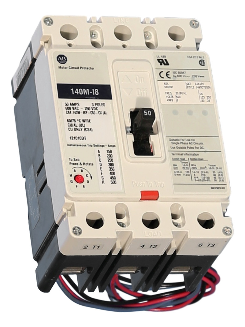 140M-I8P-C50-CX Allen-Bradley Circuit Breaker - Breaker Outlet