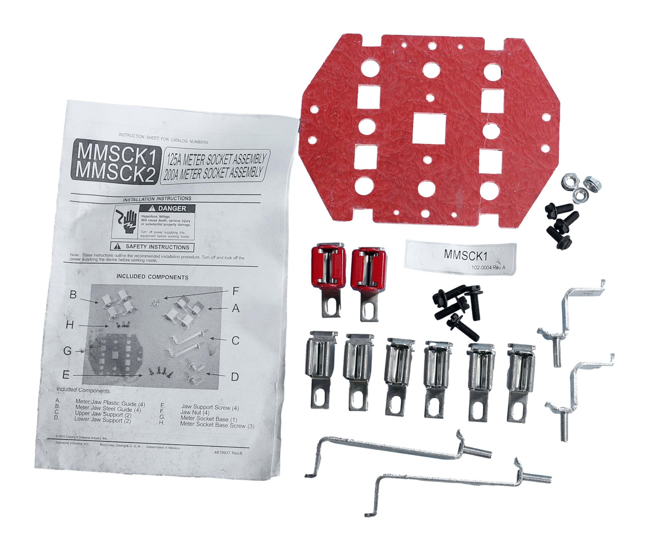 MMSCK1
125A Meter Socket Assembly Kit
