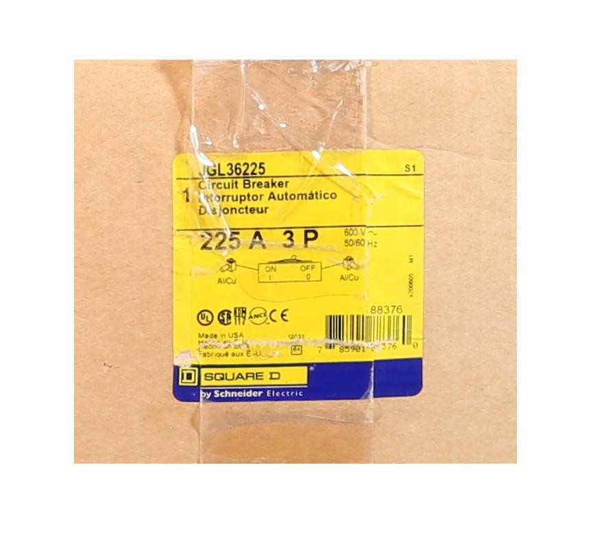 JGL36225 Powerpact Square D Panelboard Circuit Breaker