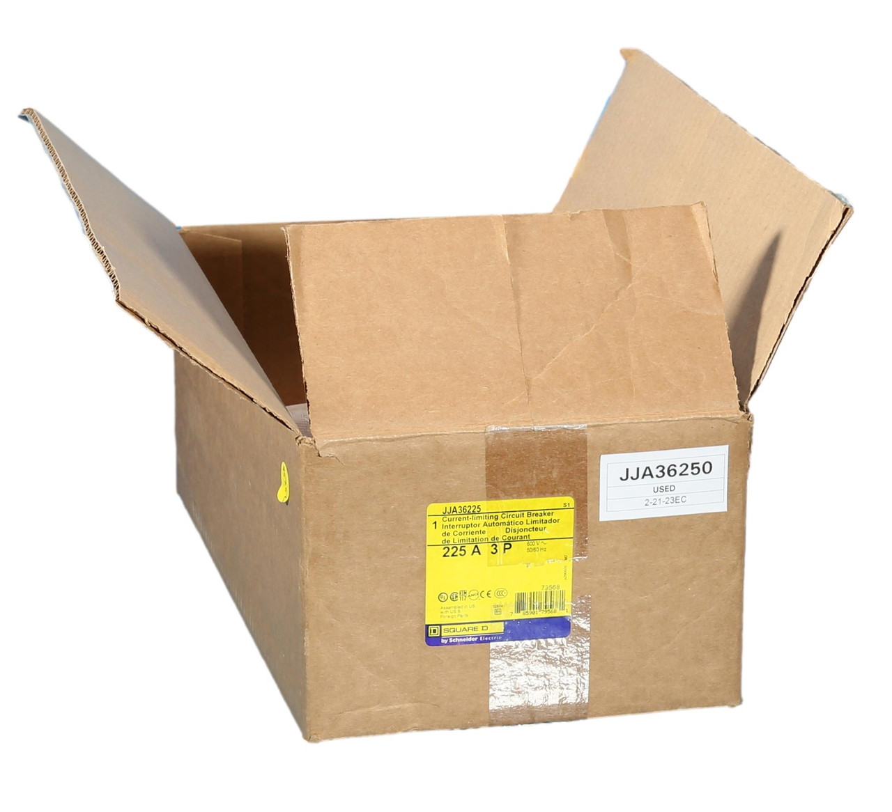 New JJA36250 I-Line PowerPact Square D 250 Amp Circuit Breaker