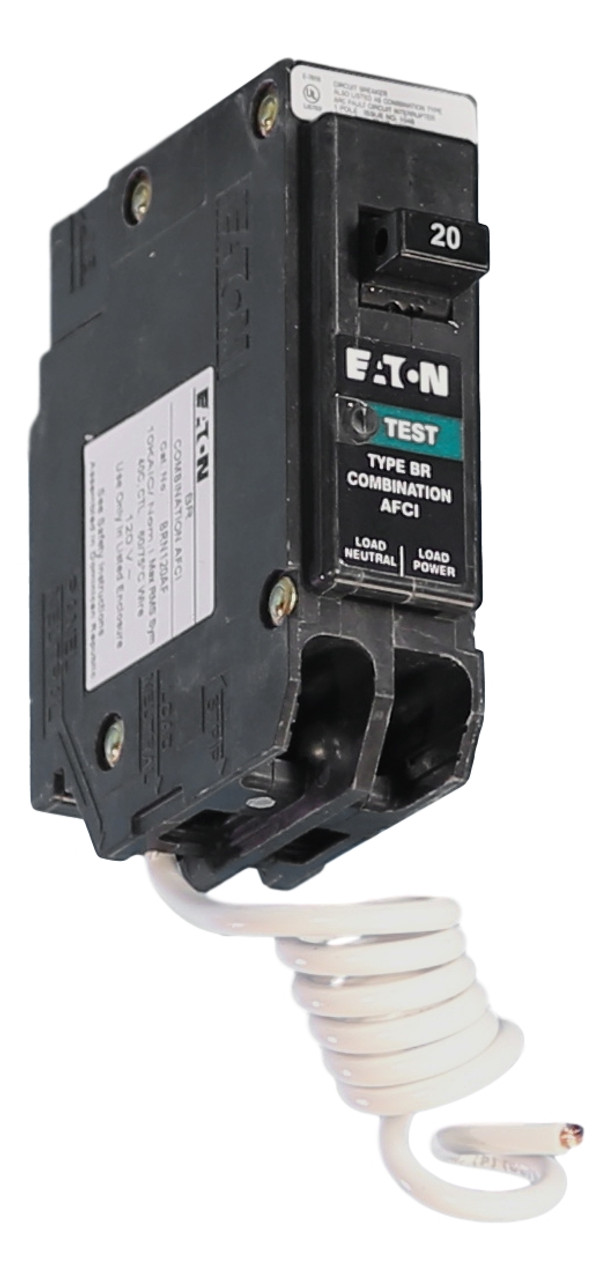 Eaton Type BR 15-Amp 1-Pole Dual Function AFCI/GFCI Plug-On