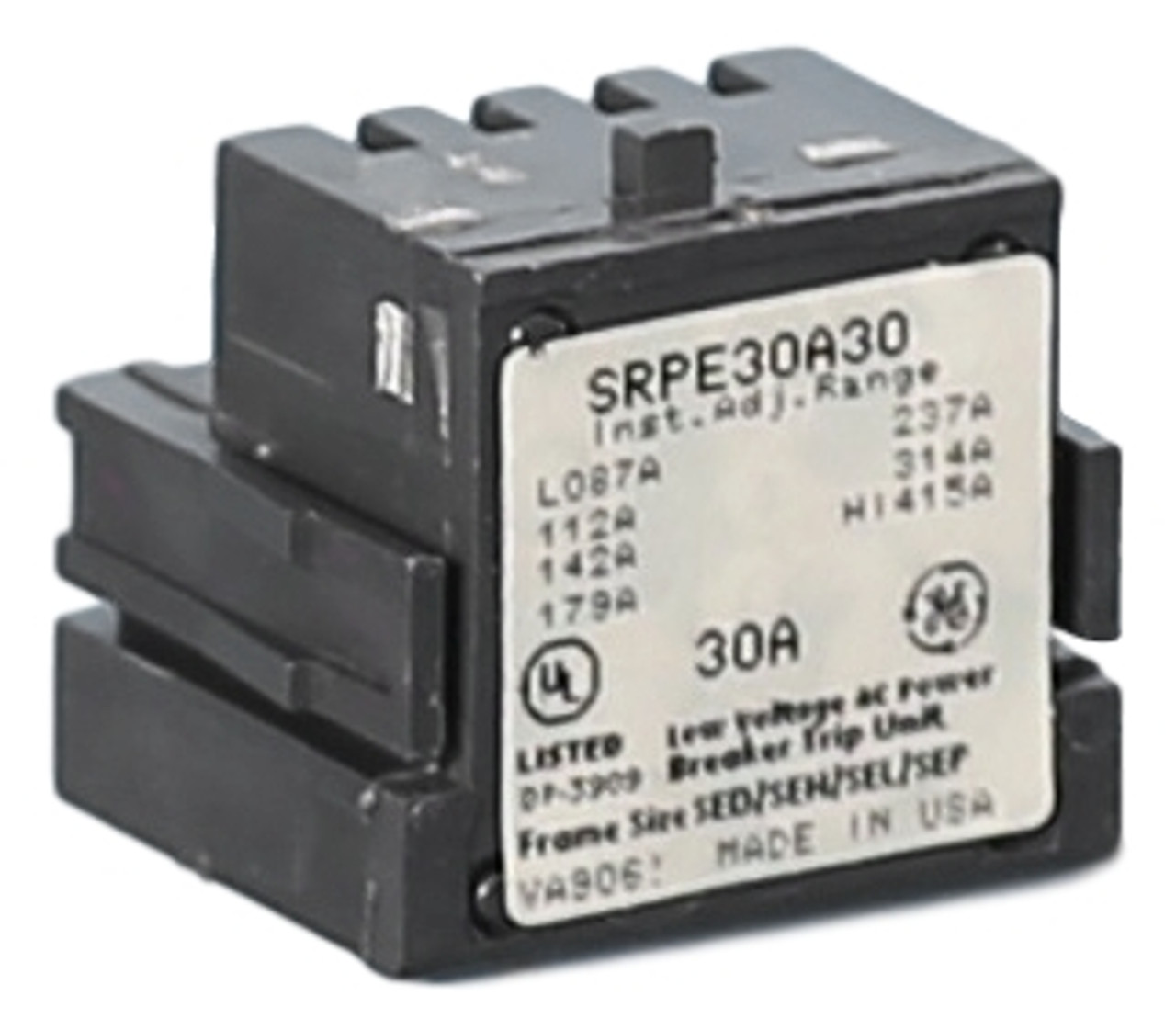 SRPE30A20
20 Amp Plug
(Picture shown is typical for all amps)