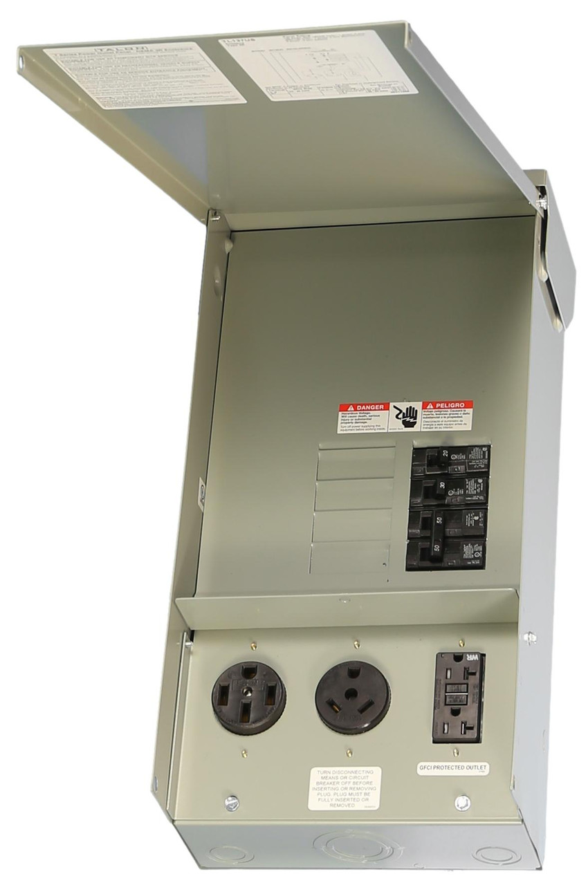 Temp Power Panel
RV Power Outlet
20 30 50 Amp Temporary RV Power