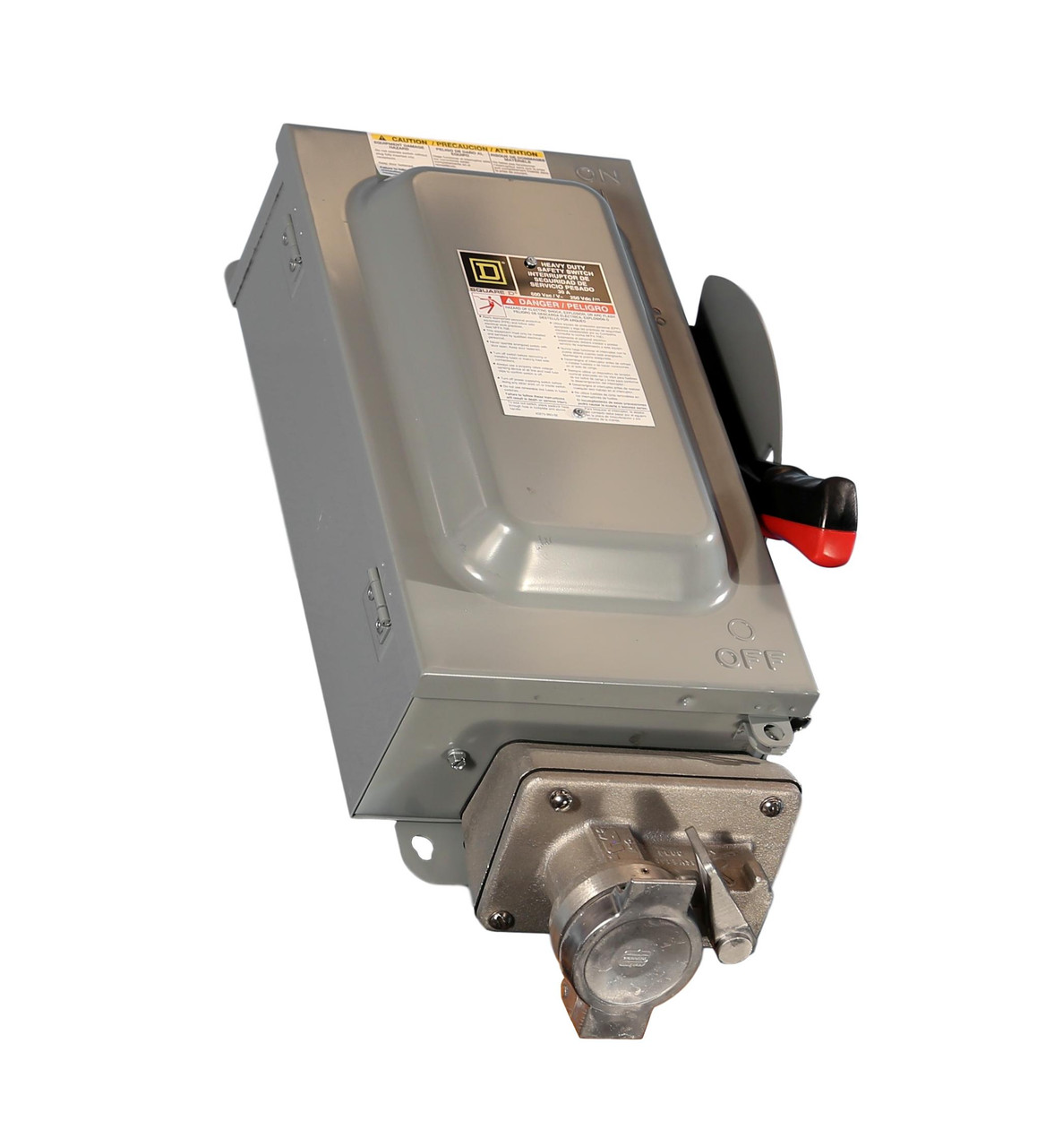 H361WC Square D Fusible Heavy Duty 30A Safety Switch w/Receptacle