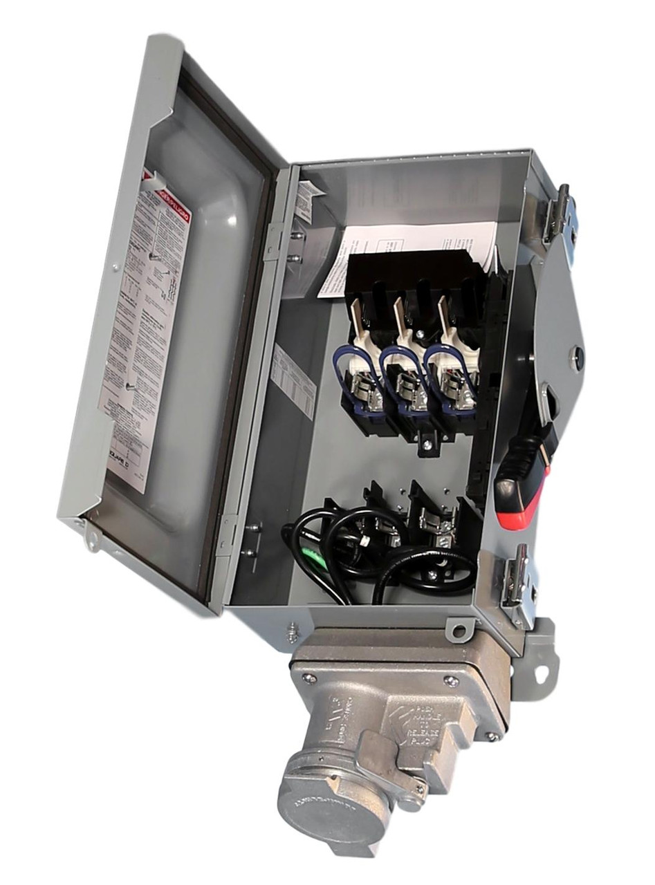 H362AWC Square D Fusible Heavy Duty 60A Safety Switch w/Receptacle