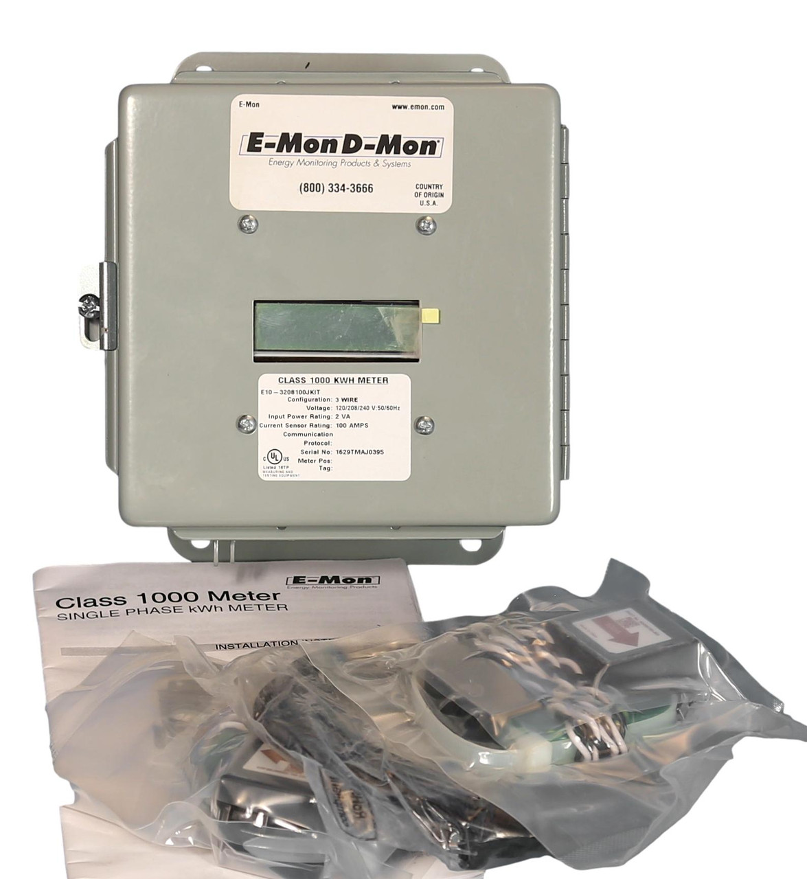 E-Mon D-Mon E10-3208100JKIT for Single Phase Use - Breaker Outlet
