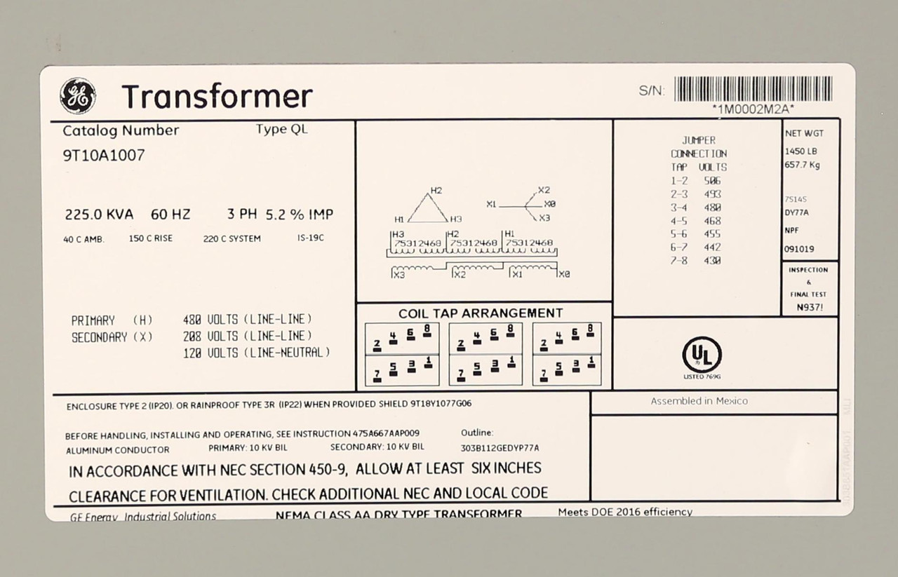 Label Specifications