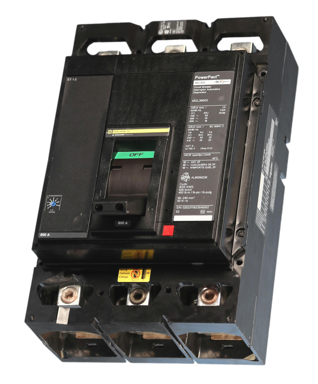MGL36800 Square D Powerpact 800A