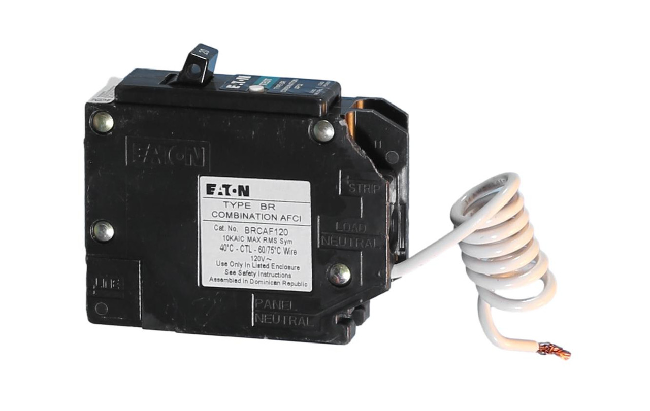 BRCAF120 Eaton BR Combination AFCI Circuit Breaker 20A 1 Pole