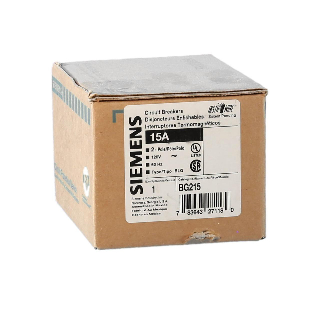 switch neutral BG215 2 Pole 15 Amp Breaker