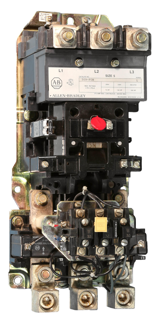 Allen-Bradley 509-FOB Size 5 Mag Starter thoroughly Refurbished