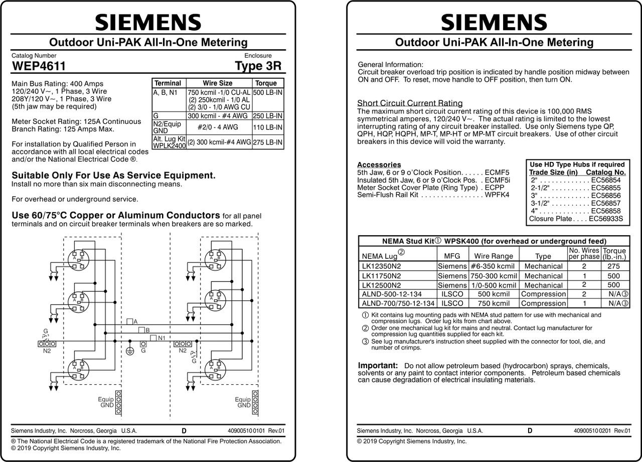 WEP4611
Spec Sheet