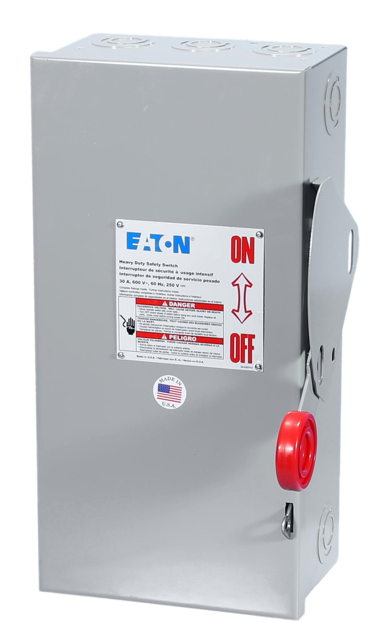 DH221NGK 30A Fusible Indoor Safety Switch 2 Pole -New