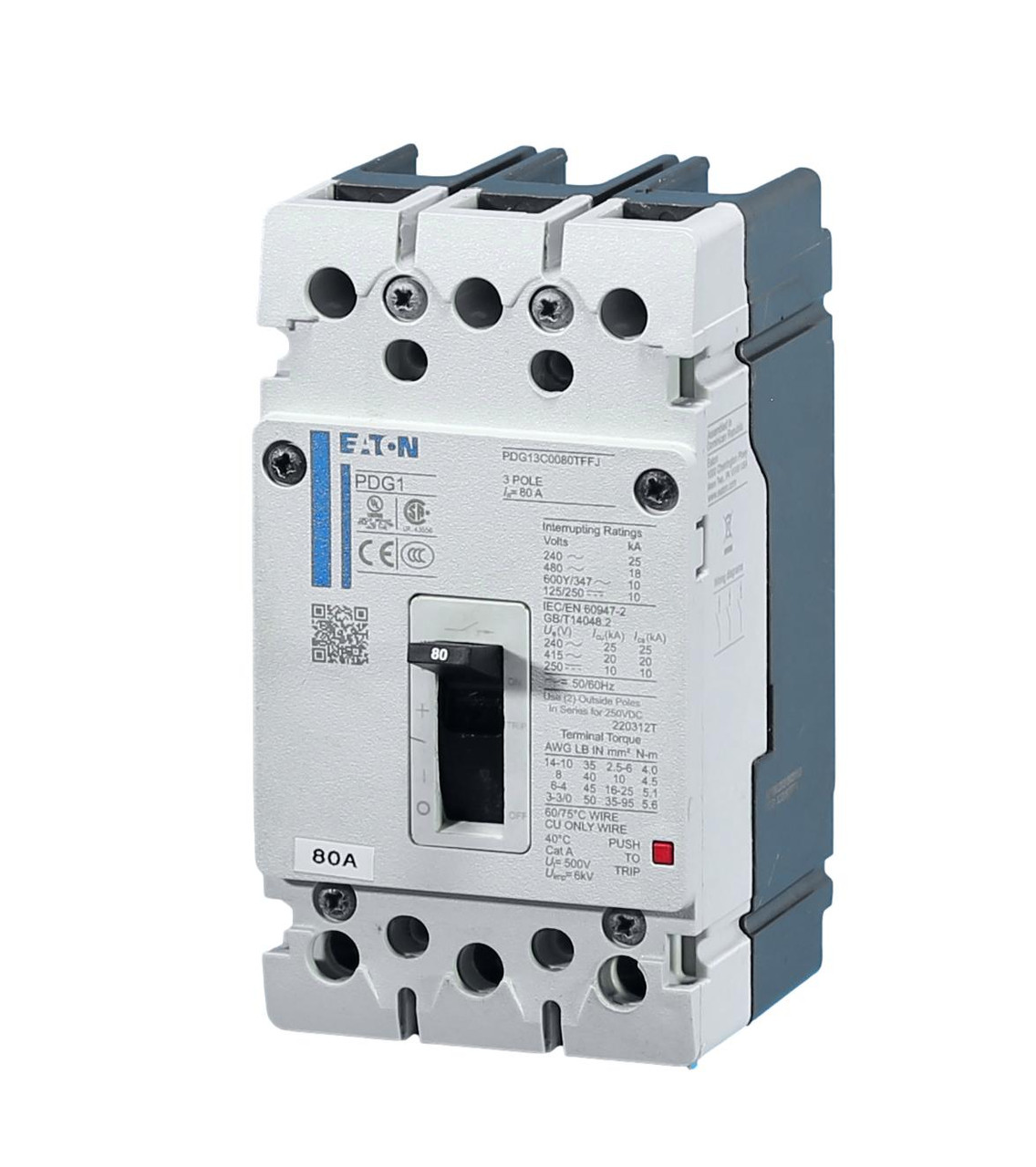 PDG13C0080TFFL Power Defense Circuit Breaker (80 Amp)
