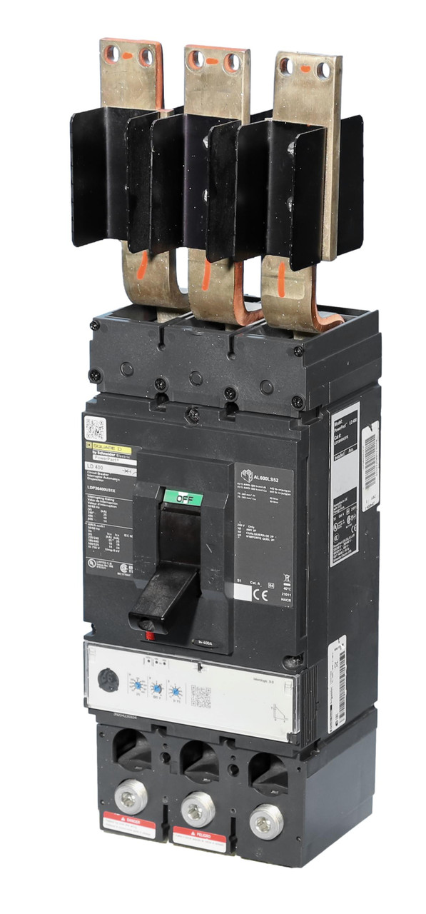 400 amp Lug to Stud Feed-Thru LDP36400U31X Square D Circuit Breaker