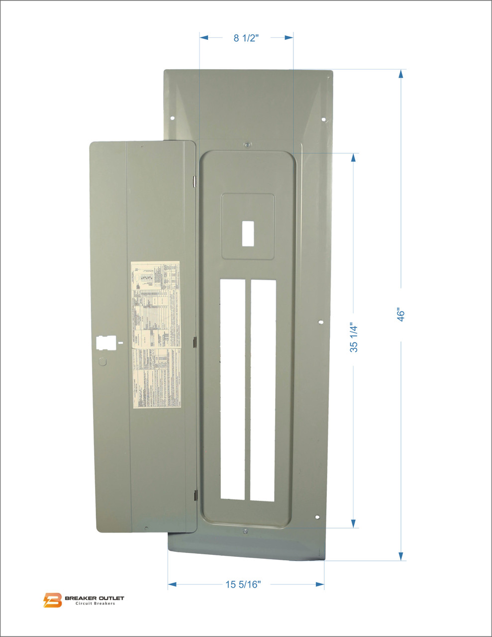 Load Center Flush Cover
Main Breaker Provision
42 circuit Provision