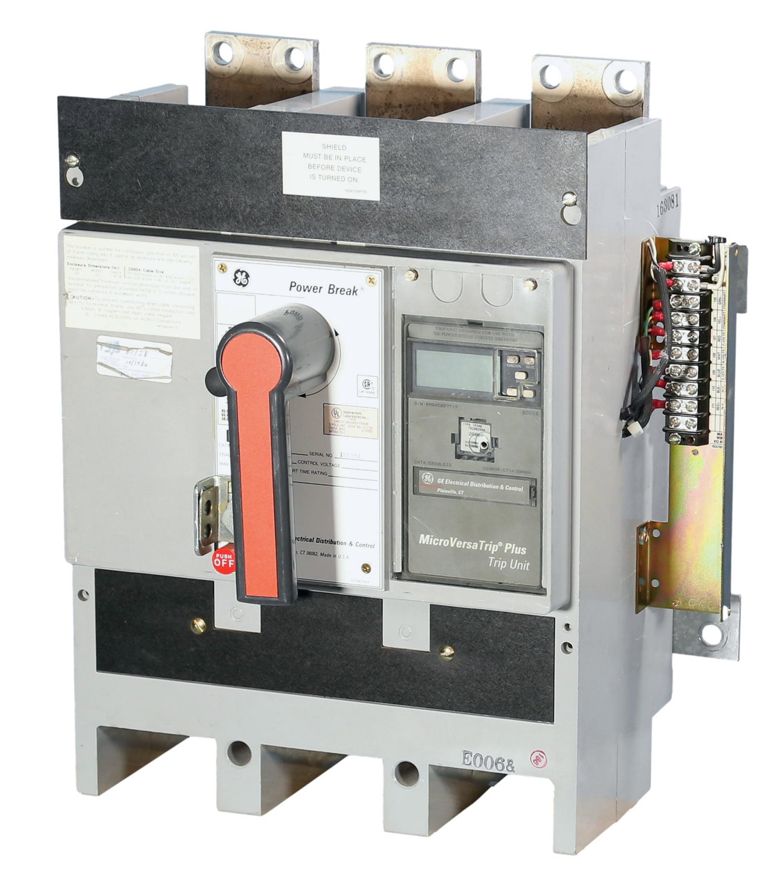 TP2020TTR General Electric 2000A Power Break with LSIG Micro Versa