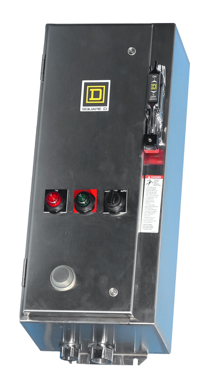 4X Stainless Steel Size-1 Combo Starter w/Mag-Gard Circuit Breaker