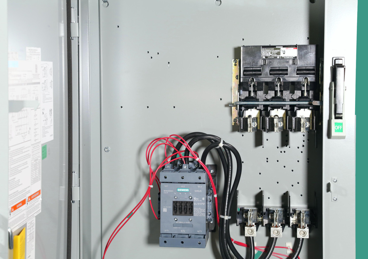 100 Hp Pump Panel, Size 4 Starter, Siemens 3RE48040GP564HA0