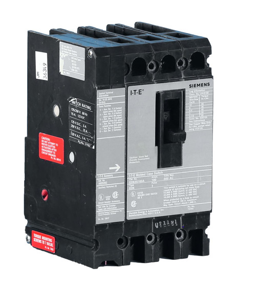 ED63S100A-AEAE
Non-Automatic 100 Amp Switch
600VAC
New ED63S100A-AEAE
Non-Automatic 100 Amp Switch
600VAC
New
