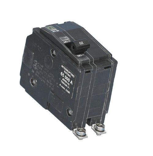 QHB220 
65K Rated, 2 Pole, 20 Amp Bolt-On Circuit Breaker